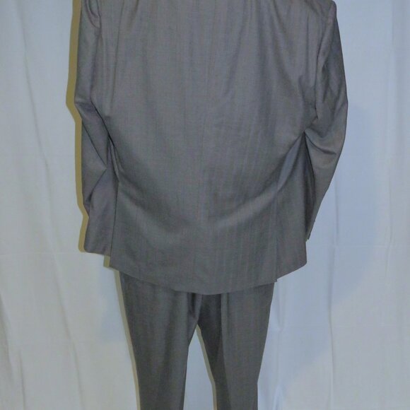 Brioni Brunico Gray Subtle Striped Silk Blend Current Two Button Suit 52R NWT - Picture 3 of 14